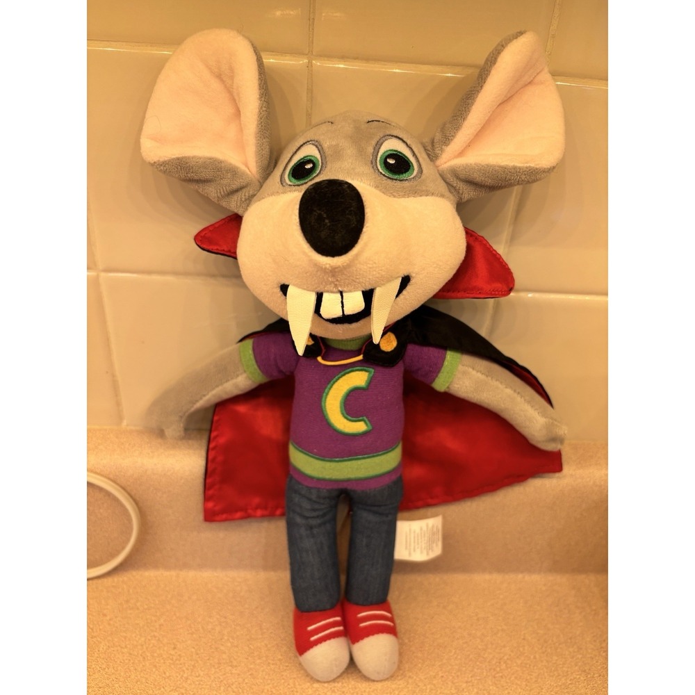CHUCK E CHEESE Dressed As A VAMPIRE Boo Tacular 12" Limited Halloween Plush